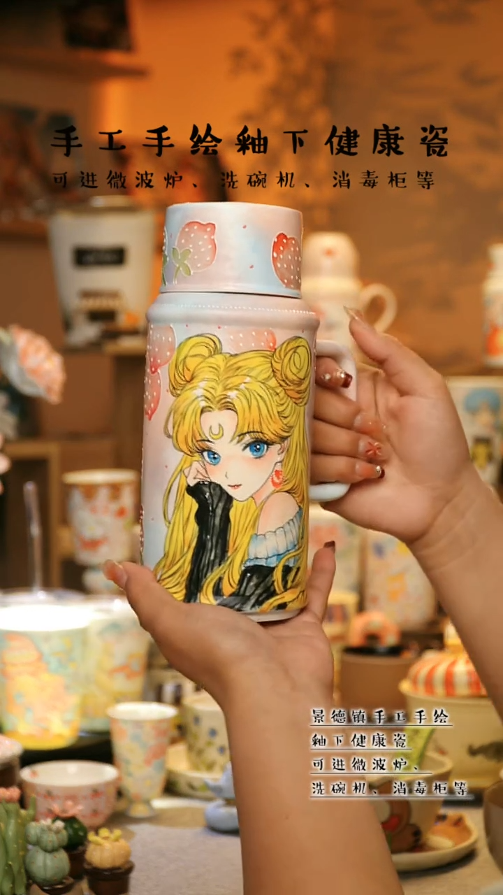 【闪购商品】杯景德镇高温釉下彩&S056