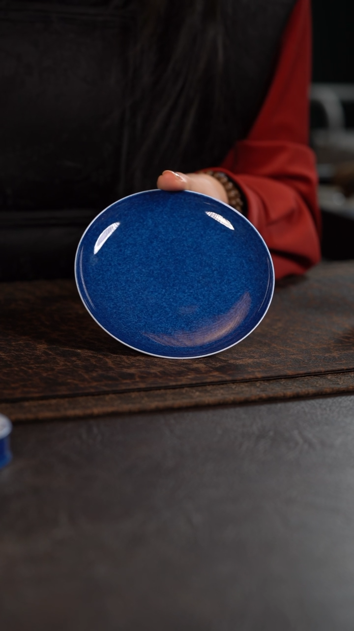 【闪购商品】杯初蓝舍洒蓝纯色小壶承