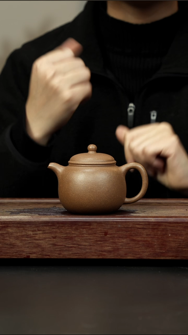 茶壶紫砂芝麻绿 大匏樽 220左右