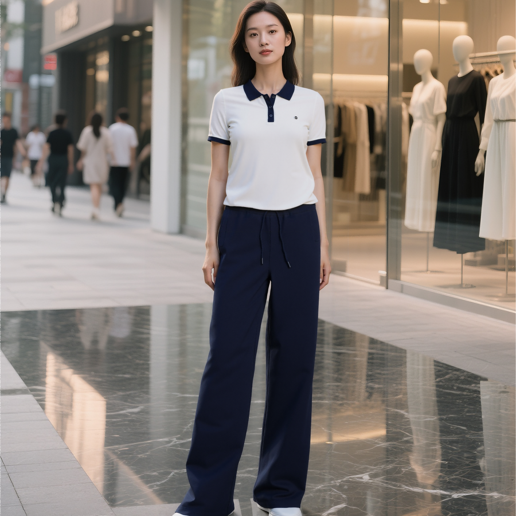 虞墨2025夏季新款气质显瘦时尚通勤套装-1109