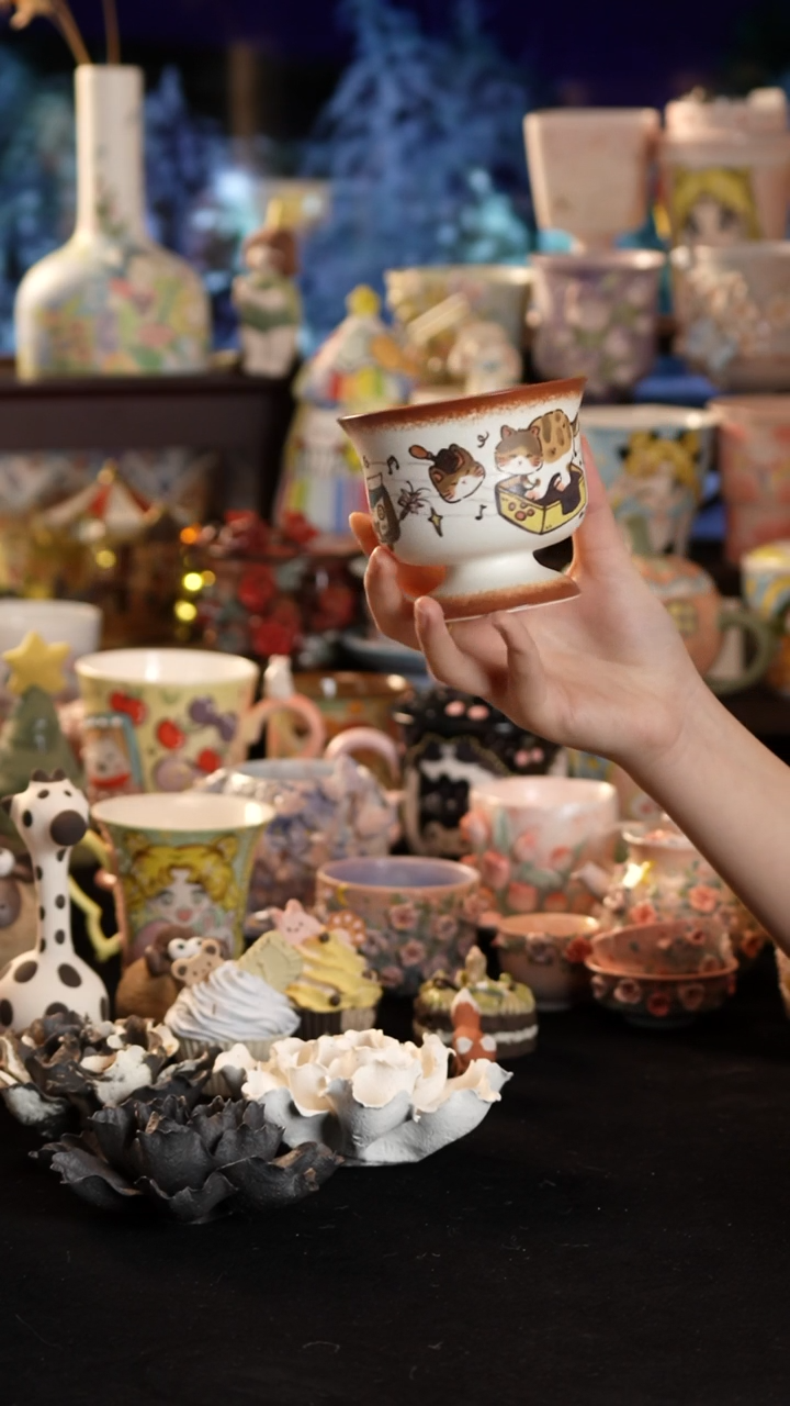 其他陶景德镇釉下彩手绘设计师款陶瓷