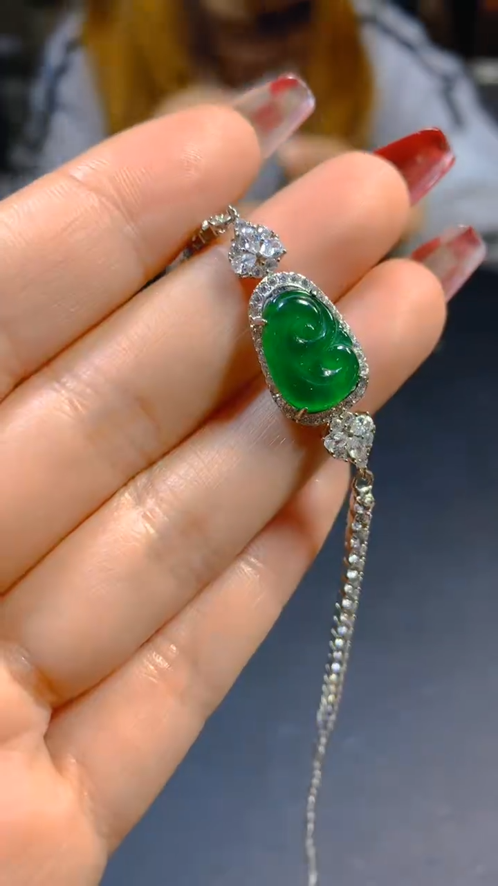 【闪购商品】翡翠手链未镶嵌0414263515多样性发一