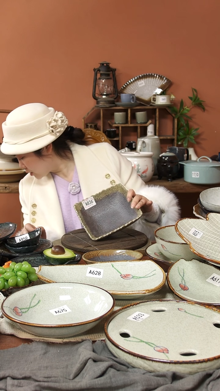 陶瓷A836 一只粗陶方碗微瑕18*6.5