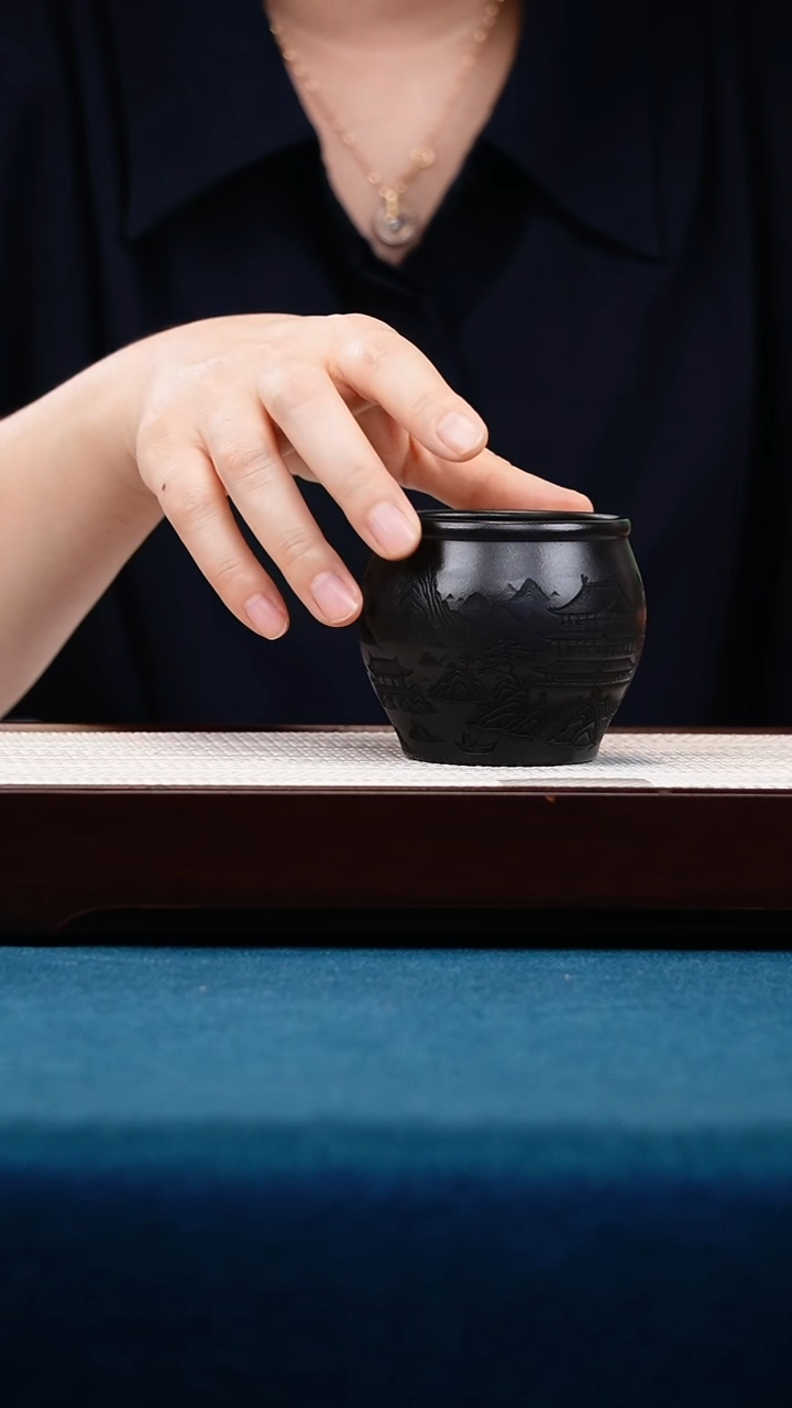 茶壶紫砂石黄主人杯