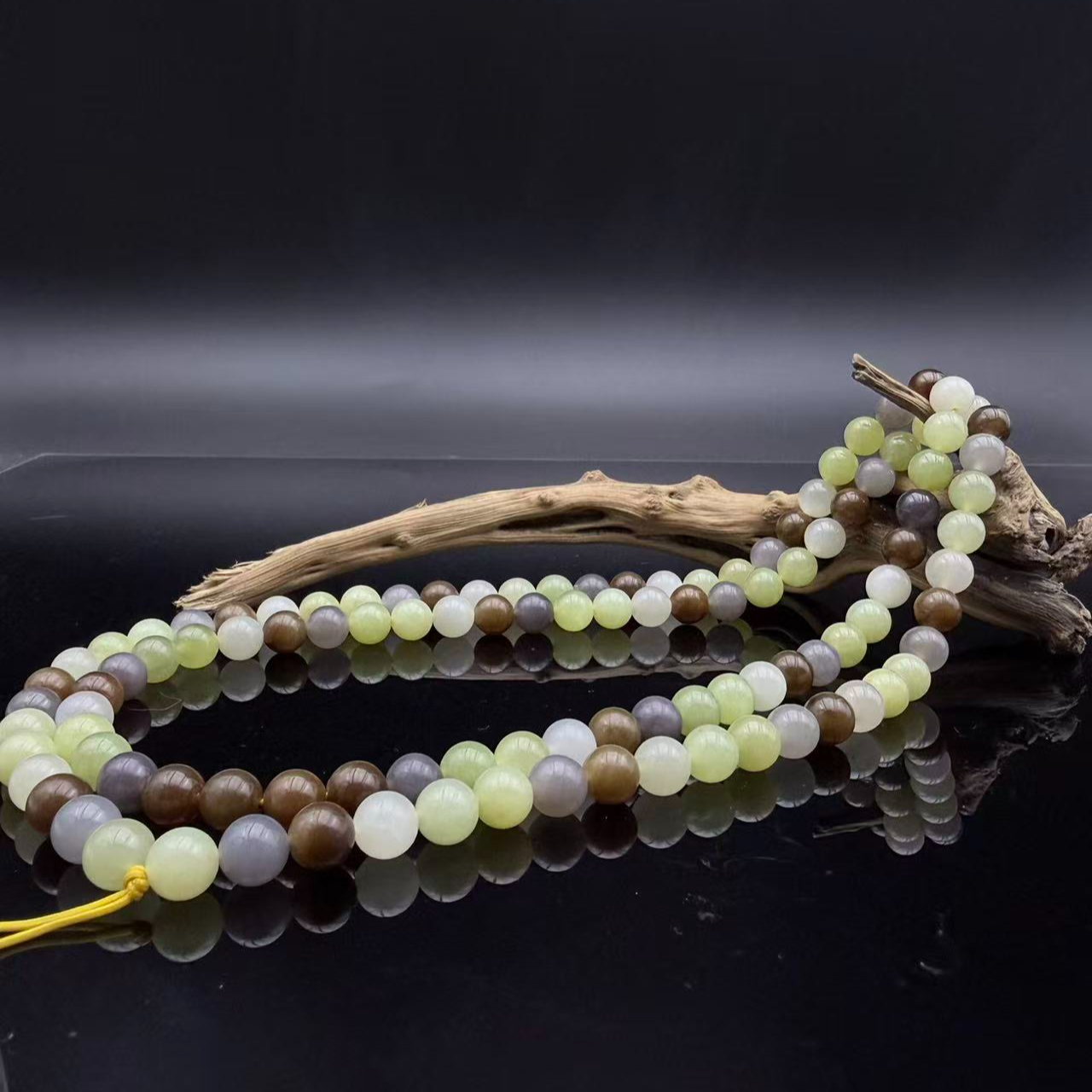  和田玉多宝圆珠项链2060