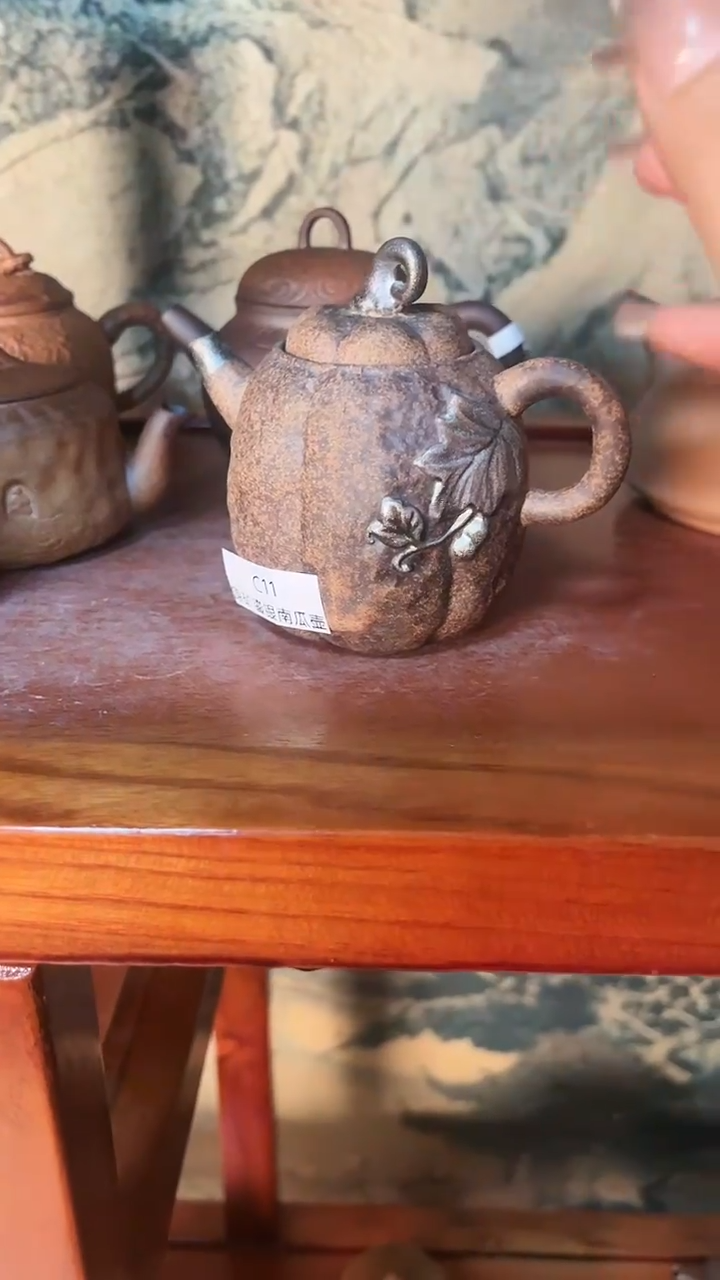 【闪购商品】C11 溜银南瓜壶全手老岩泥