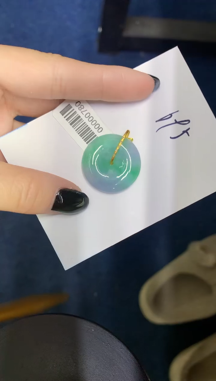 【闪购商品】翡翠颈饰18K金镶嵌0000000000