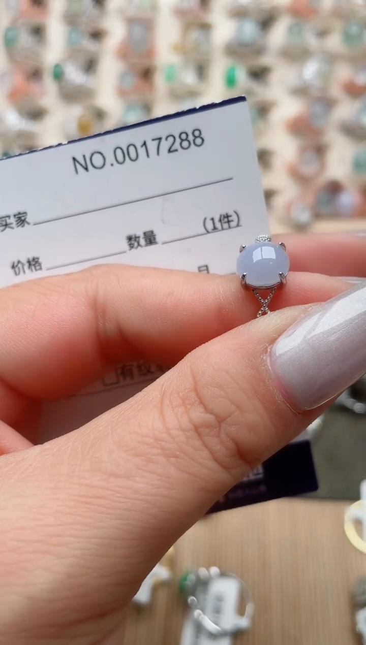 【闪购商品】翡翠戒指银S925镶嵌·