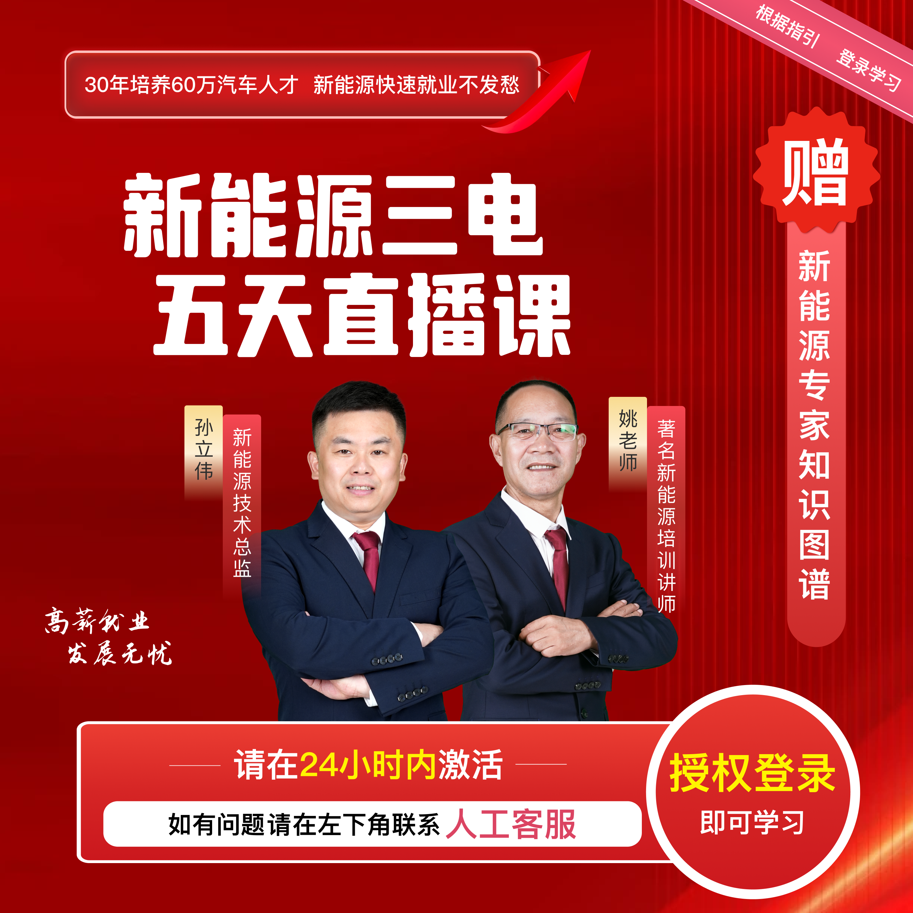 【现在报名*一周开班】新能源三电系统就业直播课（直播专享3）