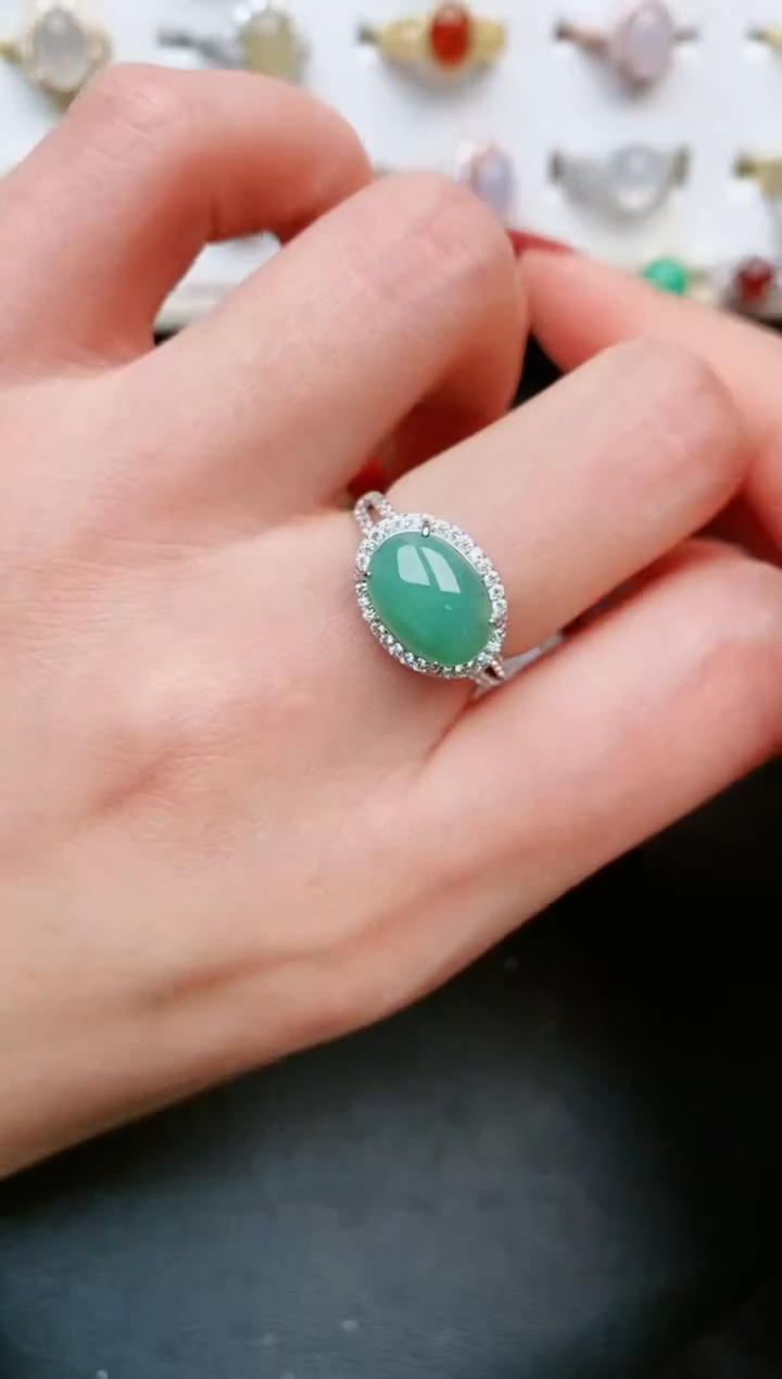 【闪购商品】翡翠戒指银S925镶嵌......