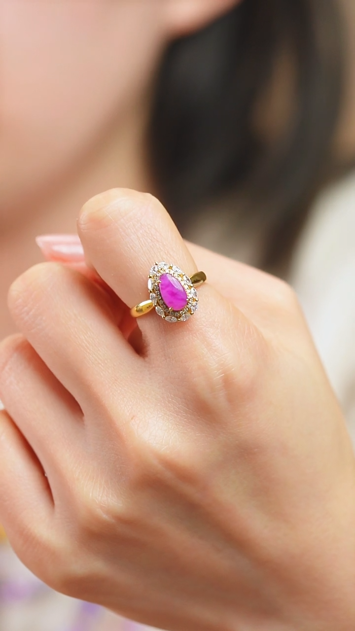 18K金镶嵌苏纪石（舒俱来）戒指42