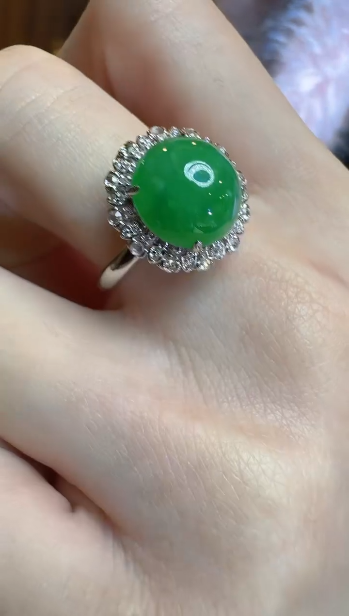 【闪购商品】翡翠戒指18K金镶嵌多样性团购发一件