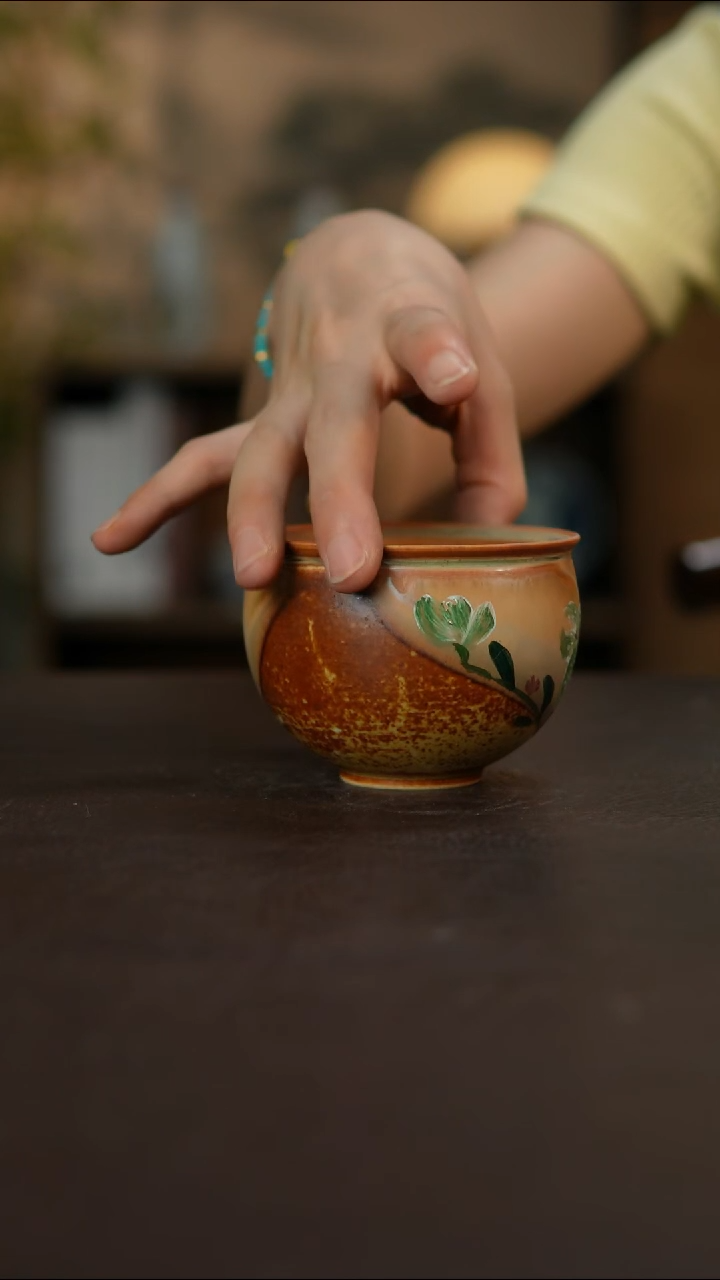 杯景德镇陶瓷杯碗柴烧多人瑕疵