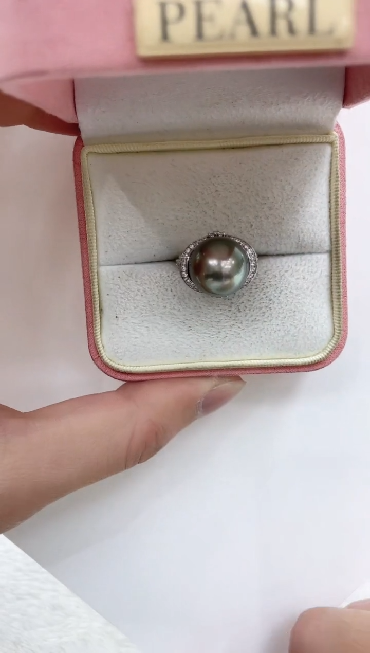 【闪购商品】海水珍珠戒指银S925镶嵌海水珍珠戒指