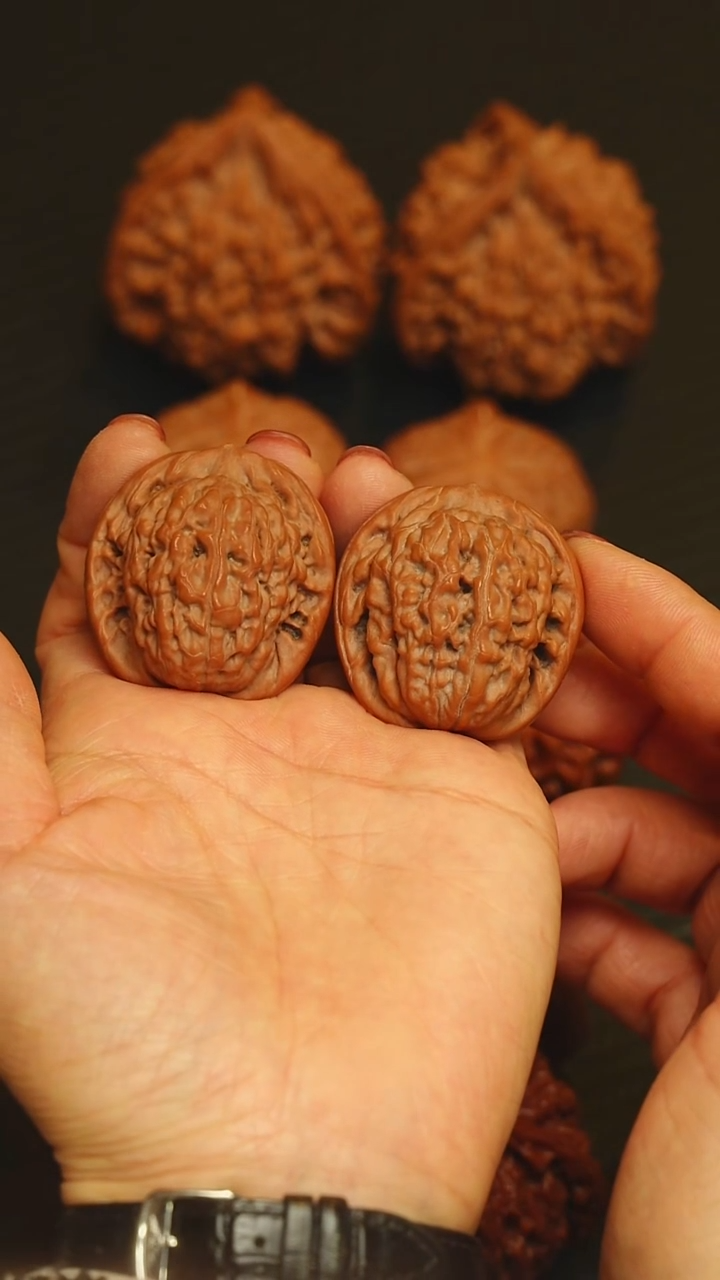 吊坠文玩核桃莲花36