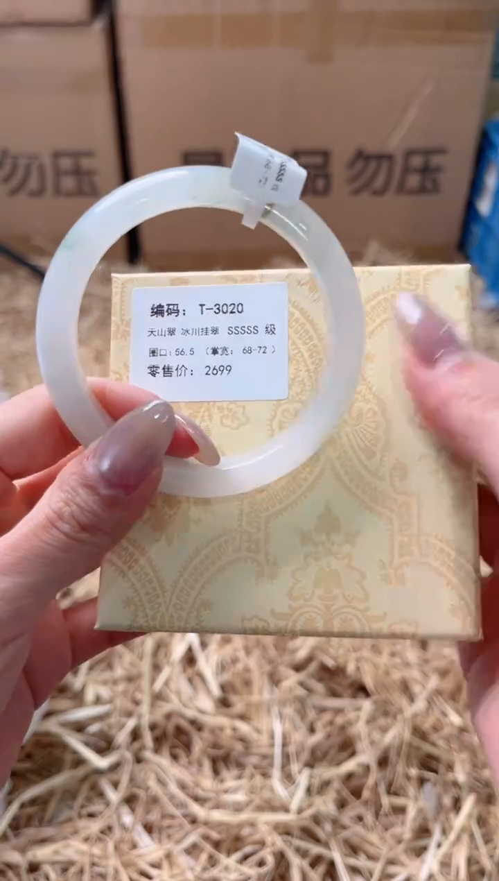未镶嵌手镯石英质玉T-3020