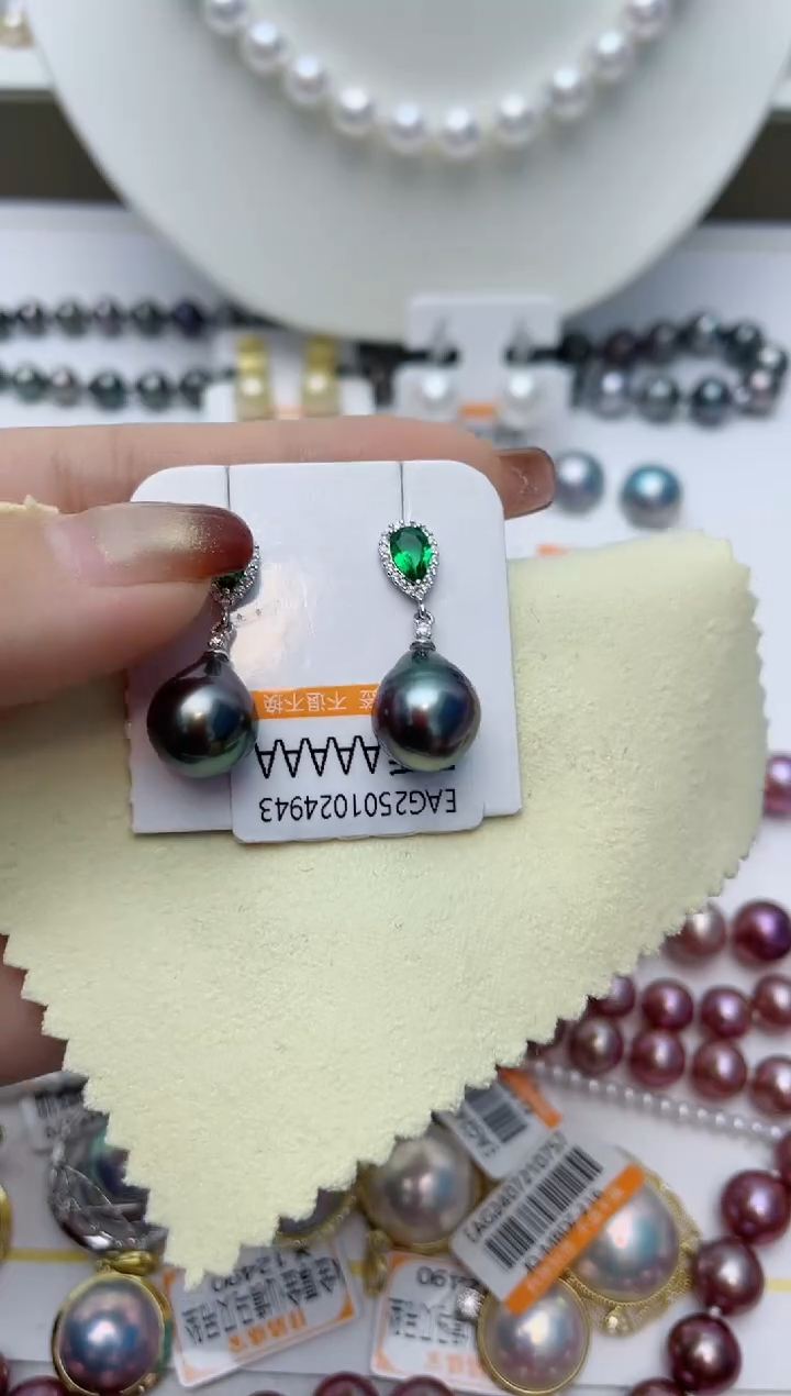 【闪购商品】海水珍珠耳饰银S925镶嵌W93