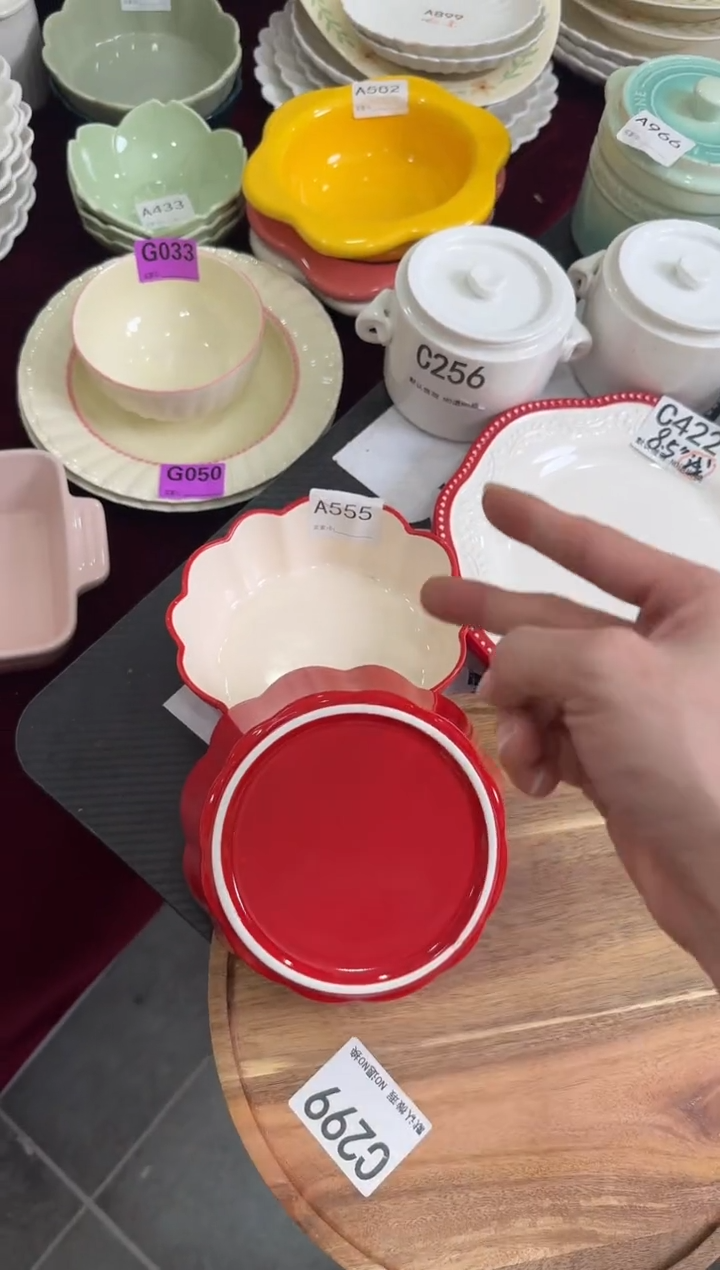 摆件陶A555 2个库存陶瓷餐具微瑕