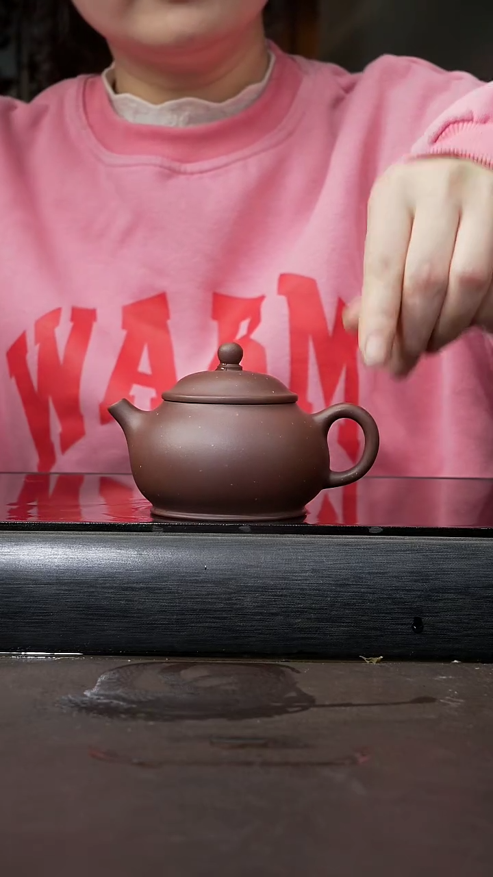 【闪购商品】紫砂茶壶紫泥 潘壶 170cc  001