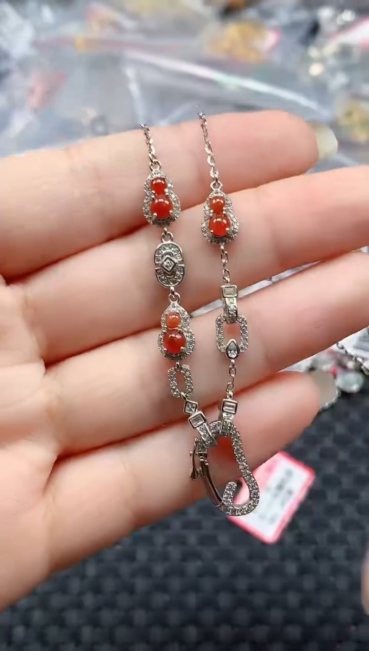 银S925镶嵌戒指翡翠天然A货缅甸翡翠
