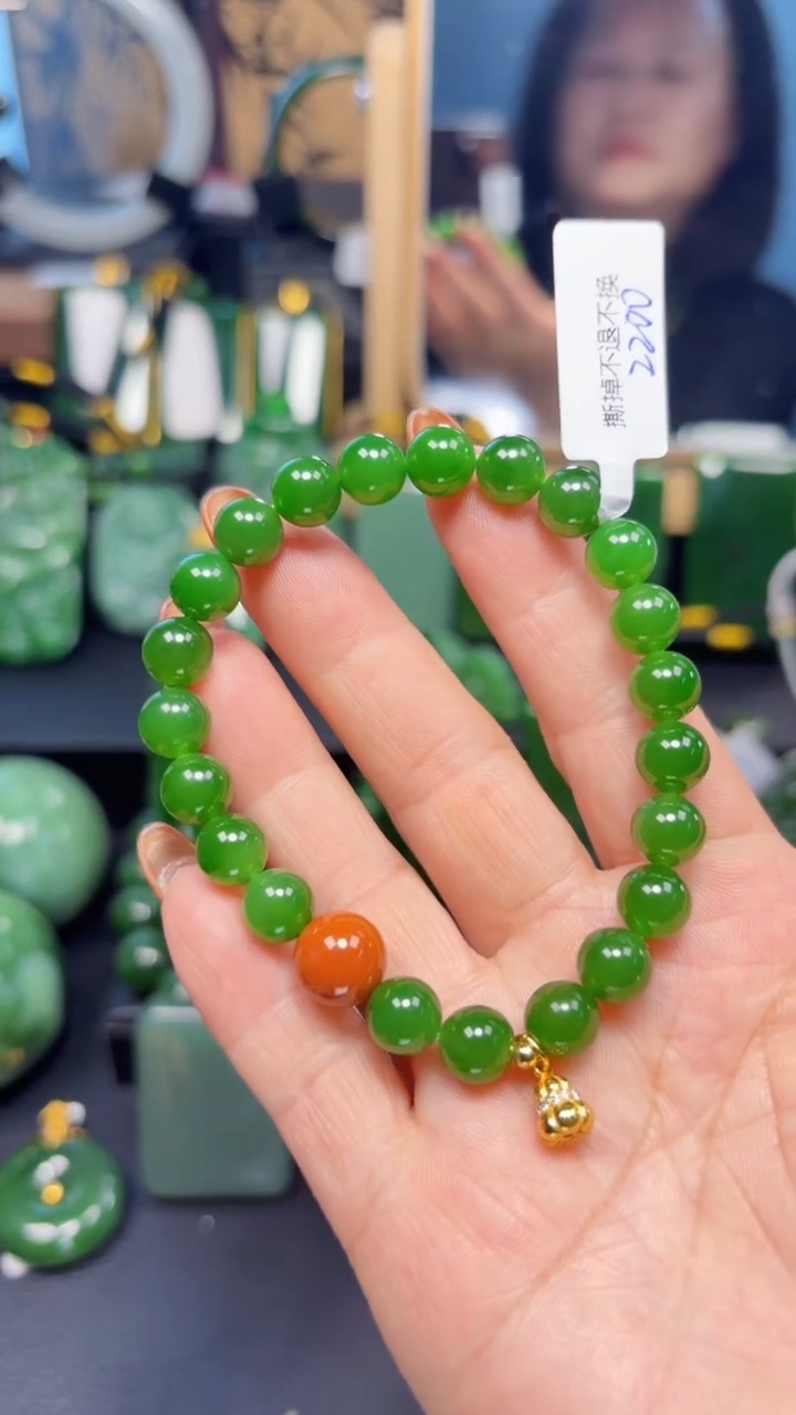 【闪购商品】和田玉（碧玉）手串未镶嵌1