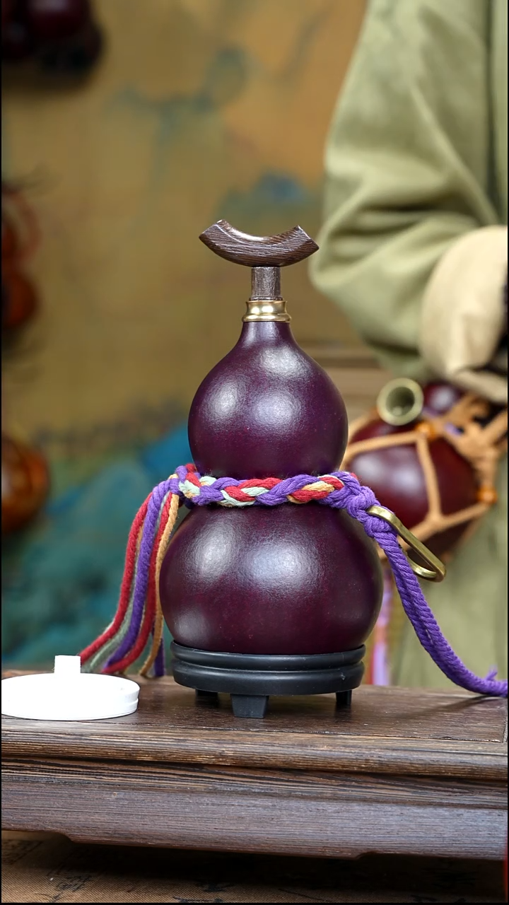 YZ001简约大漆款天然酒葫芦（一物一拍）