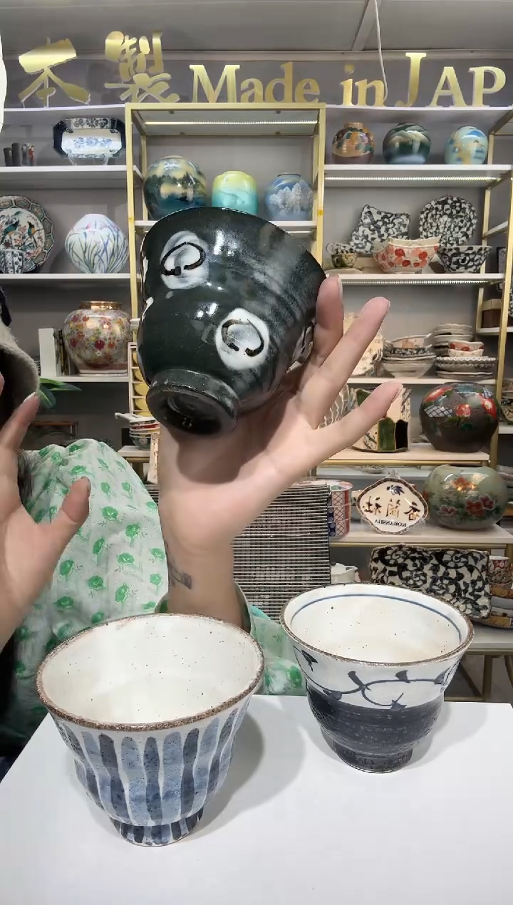 瓷濑户烧葫芦杯一只装