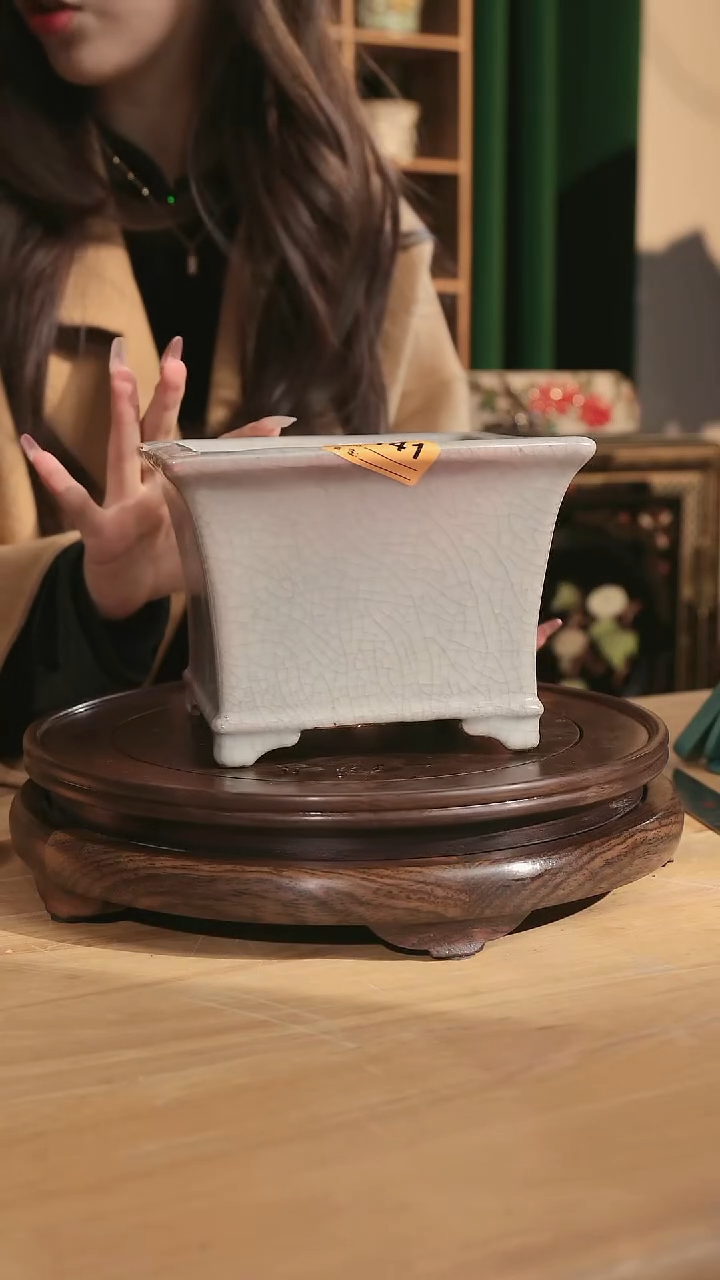 【石湾花盆】6寸飘口兰盆暇盆 141 