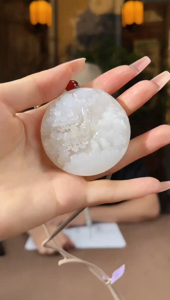 和田玉未镶嵌颈饰S292