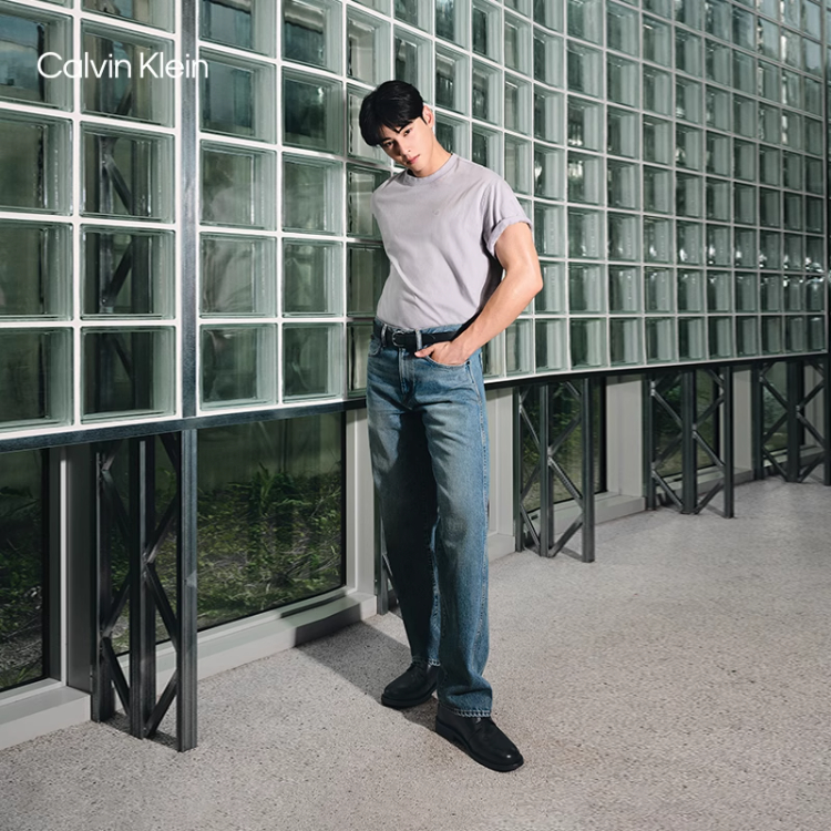 【明星同款复刻90系列】CK Jeans25春夏男复古直筒牛仔裤4RB700G