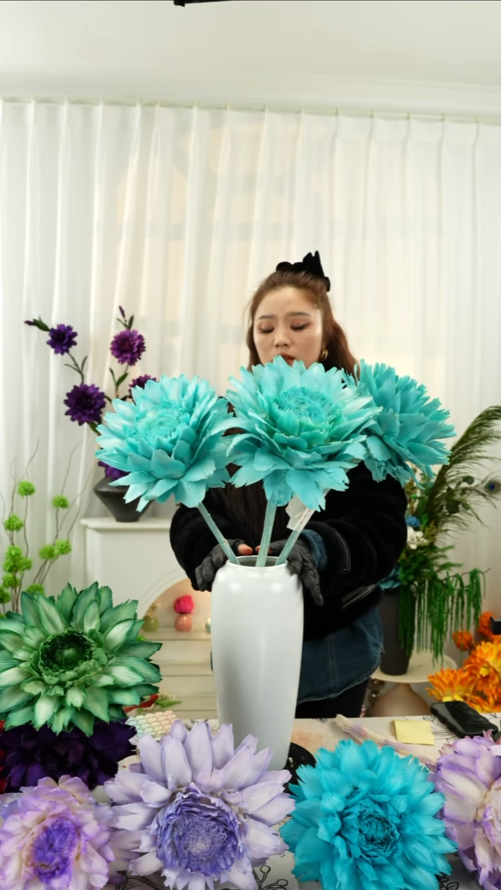 永生洋蓟 霸王花3个头叶片有伤【提夫尼蓝】A10