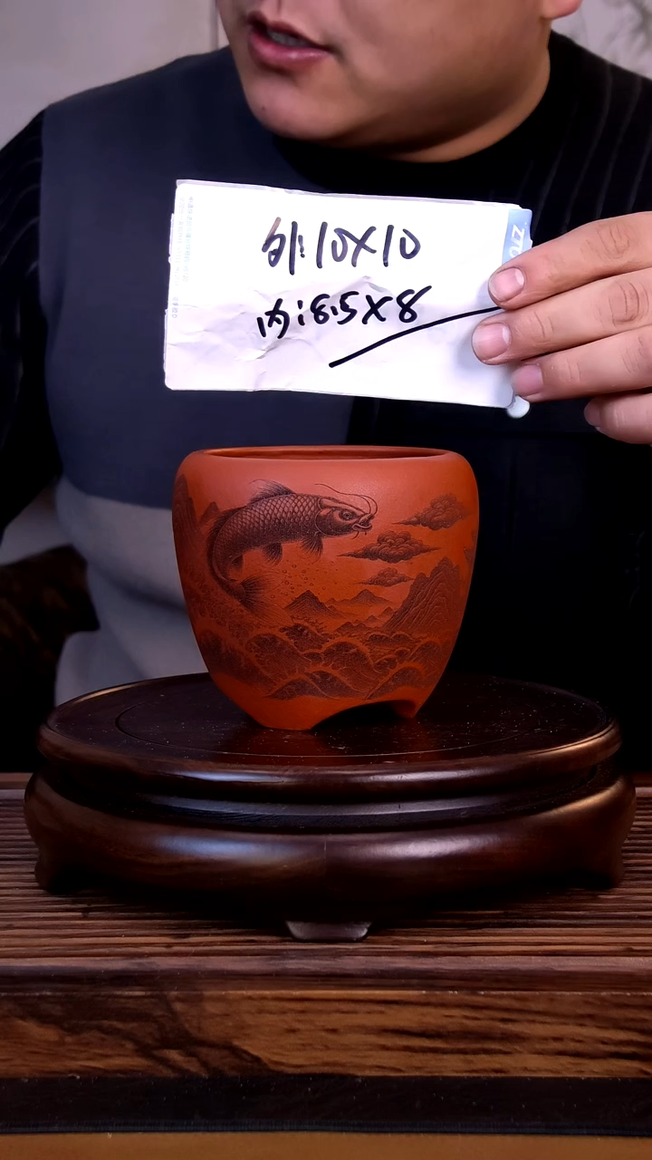 紫砂花盆紫砂花盆-内口8.5-8