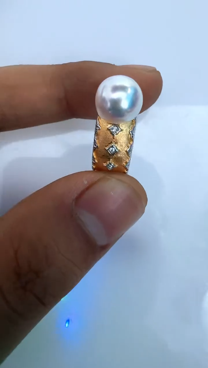 【闪购商品】海水珍珠戒指银S925镶嵌戒指