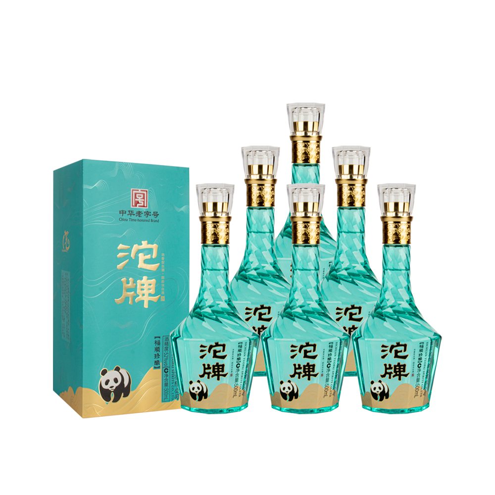 沱牌福顺珍酿浓香型纯粮白酒52度500ml*6瓶装52度52度