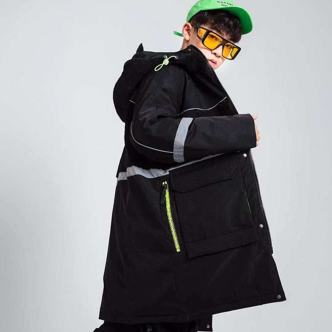 【胜华优选】冬季拼色摇粒绒潮牌外套-1913