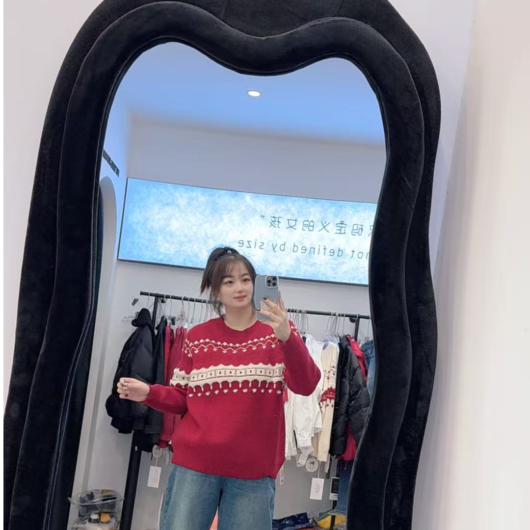 2026广州丹丹2547春季新款年款提花针织衫