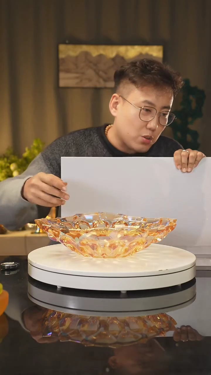 【闪购商品】雅致水晶琉璃 摆件 花器 果盘 茶酒具