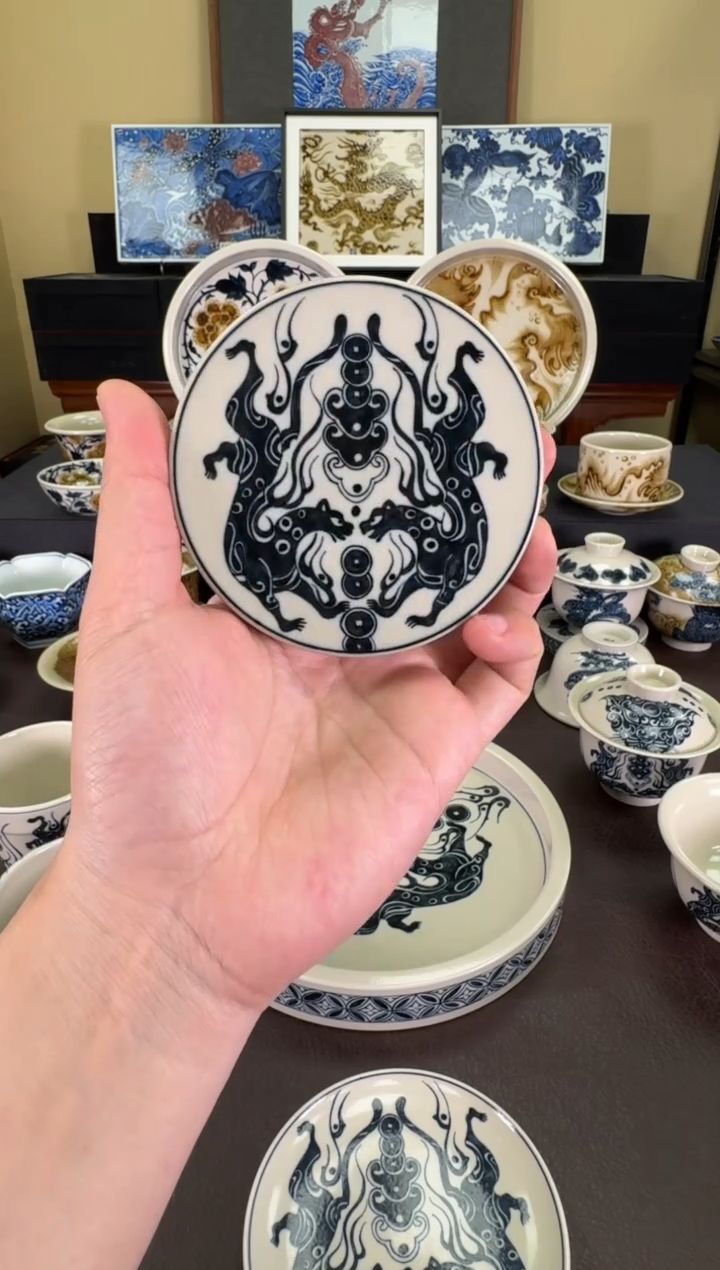 【闪购商品】二号釉金钱豹纹盖置