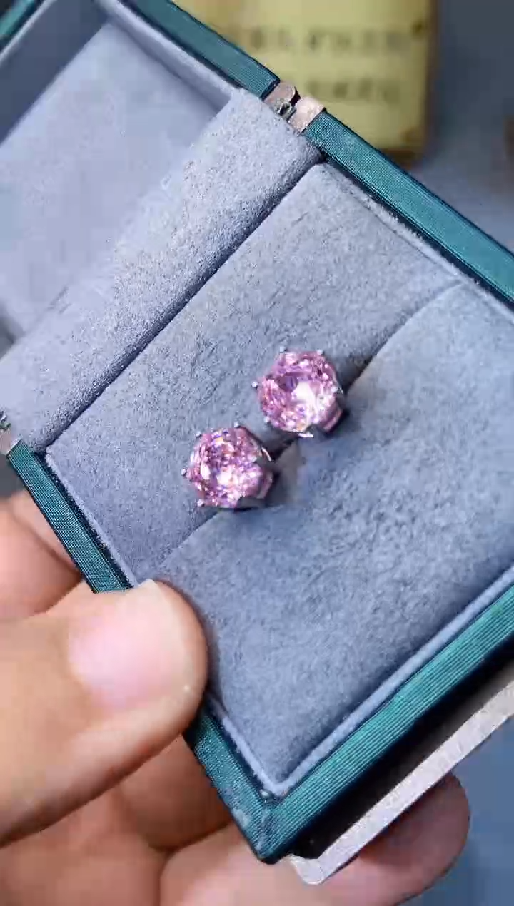 【闪购商品】水晶耳饰银S925镶嵌3544