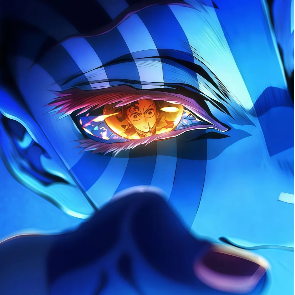 一盒【鬼灭之刃】周边新工艺亚克力高透水晶砖摆件15*10*1.5