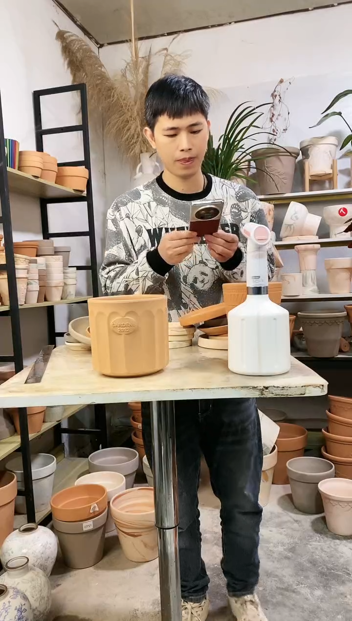 【闪购商品】红陶16*16红陶直筒罗马柱 1盆无托