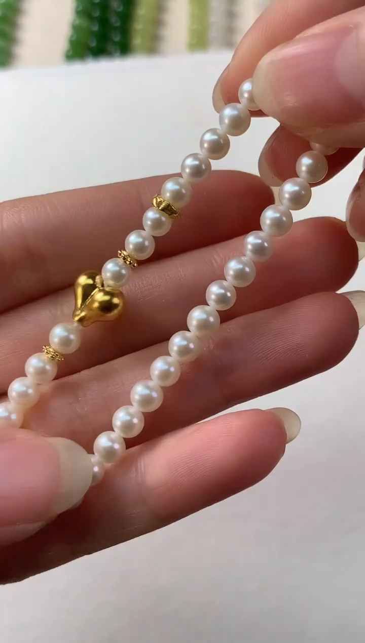 未镶嵌手链淡水珍珠D385|1280