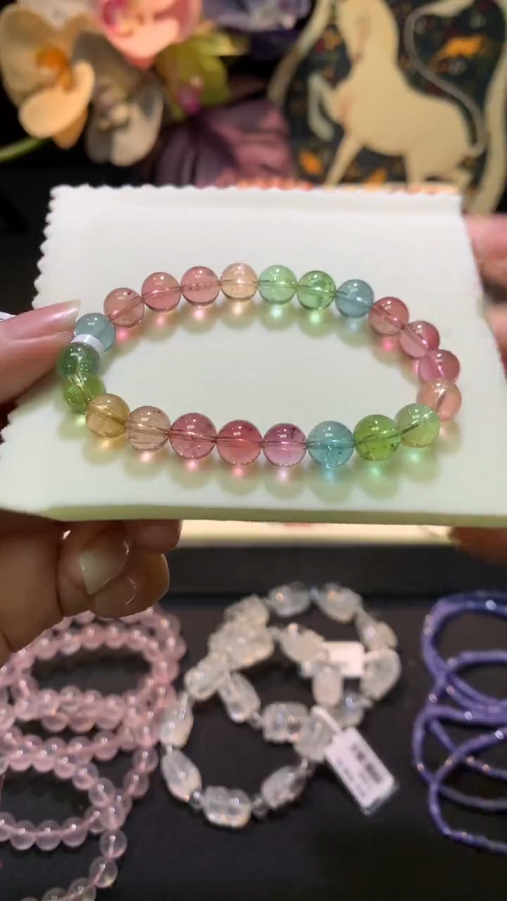 【闪购商品】手串未镶嵌碧玺8.2m碧玺单圈手串