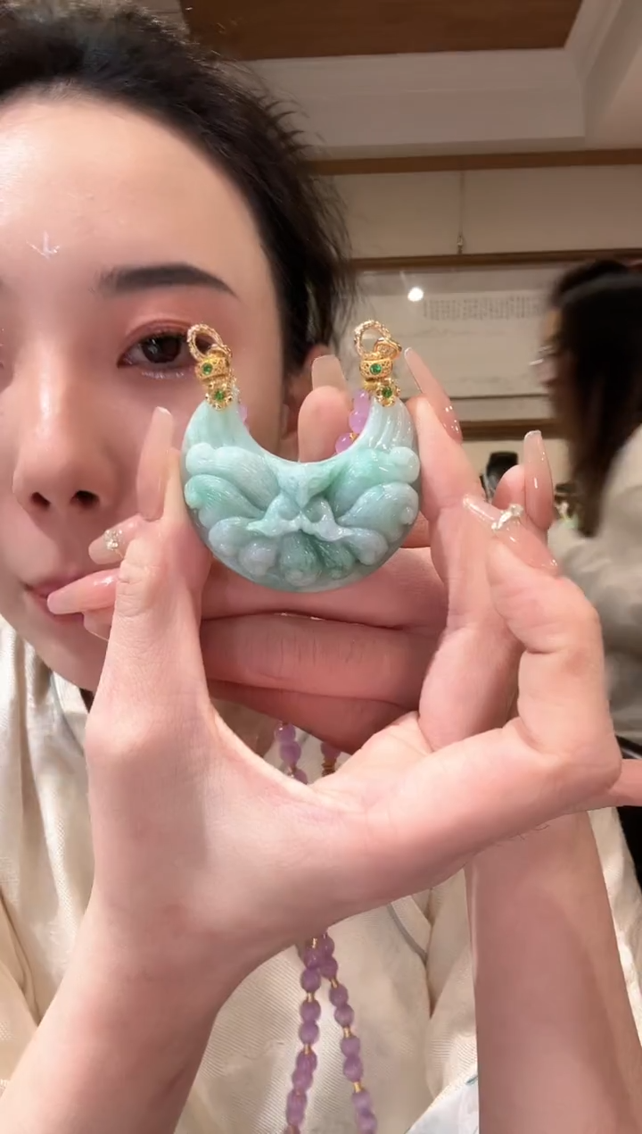 【闪购商品】翡翠颈饰未镶嵌国风