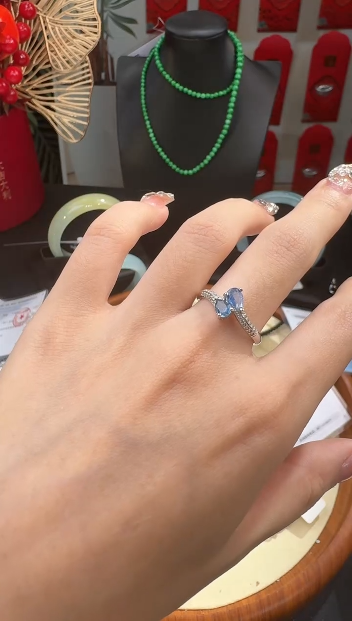 【闪购商品】蓝宝石戒指未镶嵌戒指