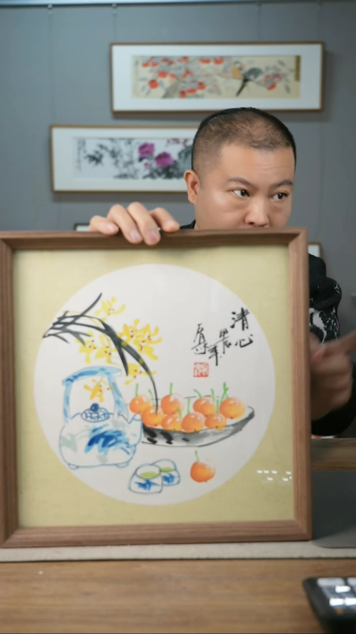 【闪购商品】书法协会会员老师带框作品-手书/绘同款作品