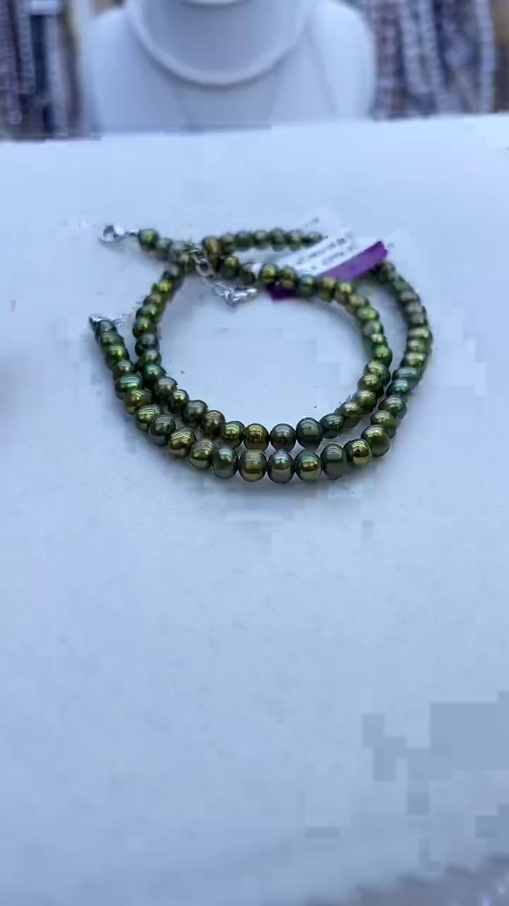 【闪购商品】淡水珍珠项链银S925镶嵌489