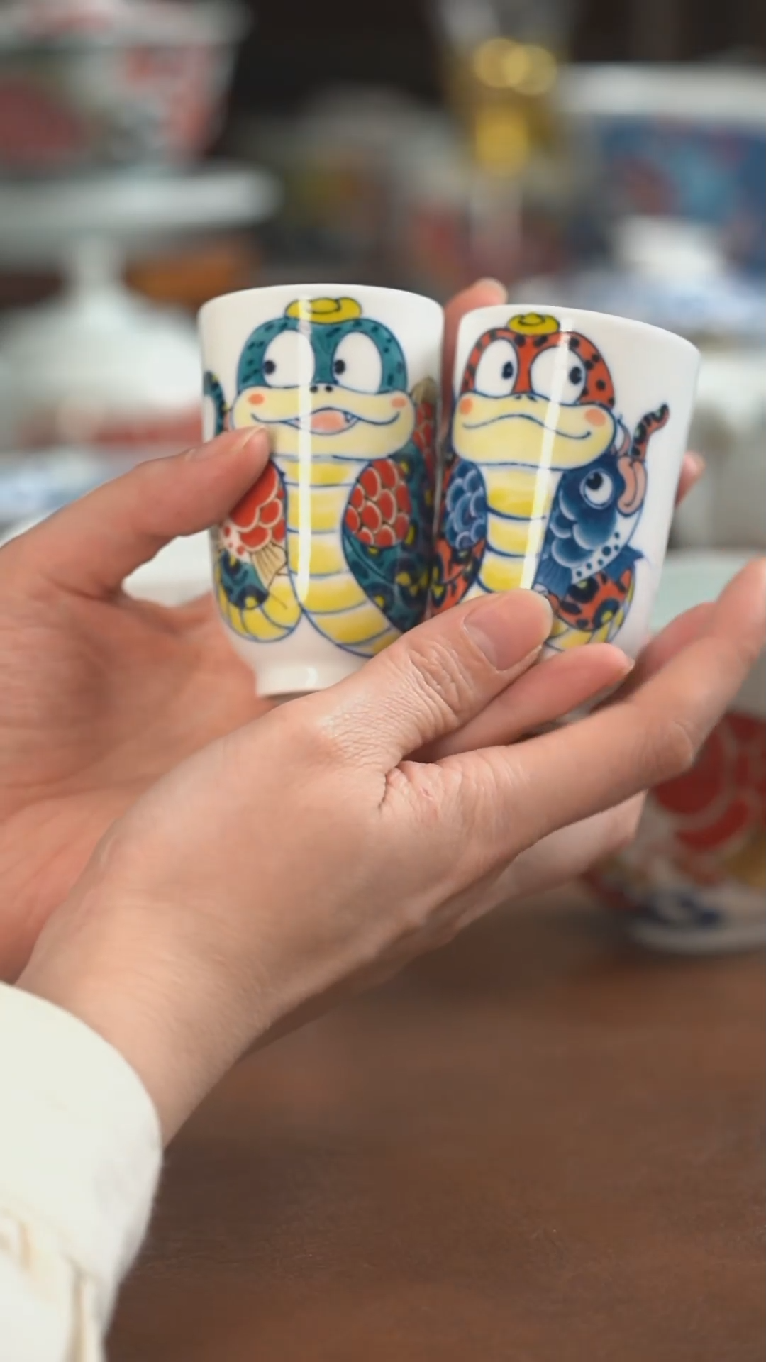 【闪购商品】昨明  陶瓷 （活动福利价）蛇扳指杯2个