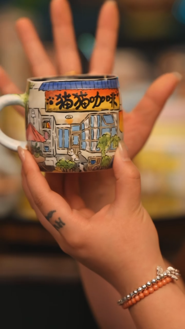 【闪购商品】摆件景德镇釉下彩绘设计师款式陶瓷