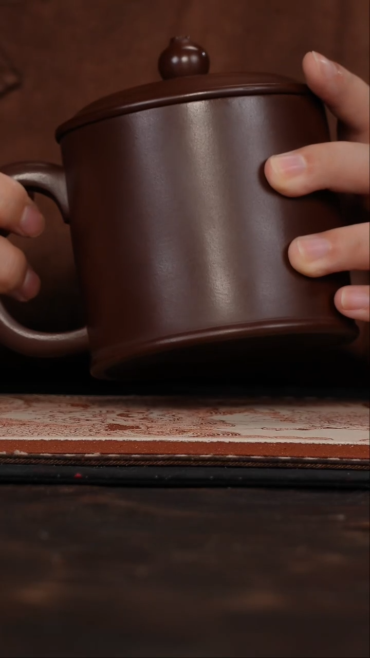 茶杯紫砂福利紫砂紫朱泥盖杯